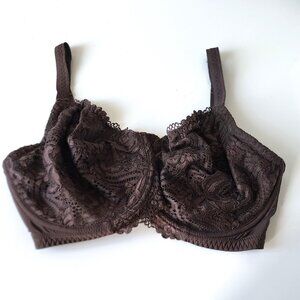 Change brown lace bra 34K US 34H UK